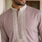 Men Japanese Fabric Embroidered Kurta Set ( 65KP 5475Magenta S )