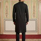 Japanese Fabric Embroidered Kurta Set ( 65KP B-P 5497Black S )