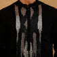 Japanese Fabric Embroidered Kurta with Korean Pants ( 65KP PJ11B F 5497 Black )