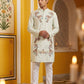 Japanese Imported Fabric Embroidered Kurta Set ( 65KP P 5499White )