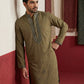 Japanese Fabric & Mirror Work Kurta Set ( 65KP B-P 5500Mehndi S )