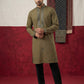 Japanese Fabric & Mirror Work Kurta Set ( 65KP B-P 5500Mehndi S )
