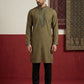 Japanese Fabric & Mirror Work Kurta Set ( 65KP B-P 5500Mehndi S )