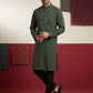 Japanese Fabric & Mirror Work Kurta Set ( 65KP B-P 5500Olive S )