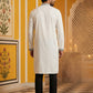 Japanese Cotton Blend Embroidered Kurta Set ( 65KP B-P 5502White S )