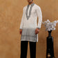 Japanese Imported Embroidered Kurta with Korean pants ( 65KP PJ11B I 5502 White )