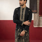 Luxury Japanese Kurta Set for Men ( 65KP B-P 5503Black S )