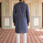 Men Festive Embroidered Straight Kurta Set ( 65KP P 5505Blue ) [FF] [H-10]
