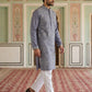 Men Festive Embroidered Straight Kurta Set ( 65KP P 5505Blue ) [FF] [H-10]