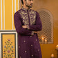Purple Embroidered Cotton Blend Kurta Set ( 65KP P 5508Purple ) [FF] [B-12]