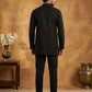 Men’s Traditional Silk Blend Kurta Set ( 65KP 5509Black ) [FF] [O-10]