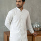 Men’s Traditional Silk Blend Kurta Set ( 65KP 5509White ) [FF] [O-10]