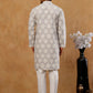 Men’s Cotton Blend Ethnic Printed Kurta Set ( 65KP W C 5510 Grey )