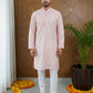 Men’s Cotton Blend Ethnic Printed Kurta Set ( 65KP P 5510Pink ) [FF] [N-13]