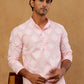 Men’s Cotton Blend Ethnic Printed Kurta Set ( 65KP W C 5510 Pink )