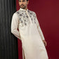 Men’s Cotton Blend Embroidered Festive Kurta Set ( 65KP P 5511Cream ) [FF] [A-1-3]