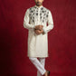 Men’s Cotton Blend Embroidered Festive Kurta Set ( 65KP P 5511Cream ) [FF] [A-1-3]