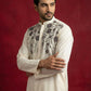 Men’s Cotton Blend Embroidered Festive Kurta Set ( 65KP P 5511Cream ) [FF] [A-1-3]