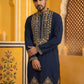 Men’s Japanese Embroidered Kurta Set ( 65KP P 5512Navy )