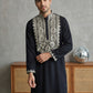 Ethnic Wear Cotton Blend Embroidered Kurta Set ( 65KP B-P 5514Black )