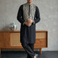Ethnic Wear Cotton Blend Embroidered Kurta Set ( 65KP B-P 5514Black )