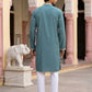 Ethnic Wear Cotton Blend Embroidered Kurta Set