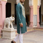 Ethnic Wear Cotton Blend Embroidered Kurta Set