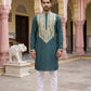 Ethnic Wear Cotton Blend Embroidered Kurta Set