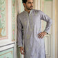 Embroidered Silk Blend Traditional Kurta Set ( 65KP P 5515Lavender ) [FF] [A-3-4]