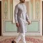 Embroidered Silk Blend Traditional Kurta Set ( 65KP P 5515Lavender ) [FF] [A-3-4]