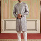 Embroidered Silk Blend Traditional Kurta Set ( 65KP P 5515Lavender ) [FF] [A-3-4]