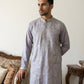 Embroidered Silk Blend Traditional Kurta with Korean Pants
