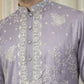 Embroidered Silk Blend Traditional Kurta Set ( 65KP P 5515Lavender ) [FF] [A-3-4]