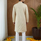 Woven Design Kurta Pyjama Set for Men ( 65KP P 5518Beige ) [FF] [H-8]