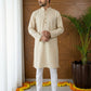Woven Design Kurta Pyjama Set for Men ( 65KP P 5518Beige ) [FF] [H-8]