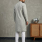 Woven Design Kurta Pyjama Set for Men ( 65KP P 5518Grey ) [FF] [H-8]