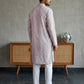 Woven Design Kurta Pyjama Set for Men ( 65KP P 5518Purple ) [FF] [H-8]