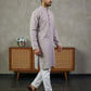 Woven Design Kurta Pyjama Set for Men ( 65KP P 5518Purple ) [FF] [H-8]
