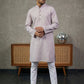 Woven Design Kurta Pyjama Set for Men ( 65KP P 5518Purple ) [FF] [H-8]