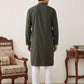 Japanese Embroidery Traditional Kurta Set ( 65KP P 5520Grey ) [FF] [B-1-2]