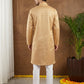 Woven Design Cotton Jacquard Kurta Set ( 65KP P 5521Orange ) [FF] [P-10]