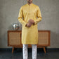 Woven Design Cotton Jacquard Kurta Set ( 65KP P 5521Yellow ) [FF] [P-10]