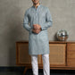 Foil Printed Cotton Blend Kurta Pyjama Set ( 65KP P 5523Blue ) [FF] [A-14]