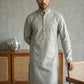 Foil Printed Cotton Blend Kurta Pyjama Set ( 65KP P 5523Off-White ) [FF] [A-14]