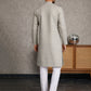 Foil Printed Cotton Blend Kurta Pyjama Set ( 65KP P 5523Off-White ) [FF] [A-14]