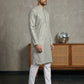 Foil Printed Cotton Blend Kurta Pyjama Set ( 65KP P 5523Off-White ) [FF] [A-14]