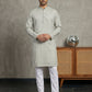 Foil Printed Cotton Blend Kurta Pyjama Set ( 65KP P 5523Off-White ) [FF] [A-14]