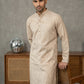 Foil Printed Cotton Blend Kurta Pyjama Set ( 65KP P 5523Peach ) [FF] [A-14]