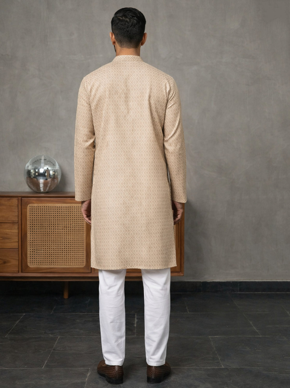 Foil Printed Cotton Blend Kurta Pyjama Set ( 65KP P 5523Peach ) [FF] [A-14]