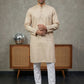 Foil Printed Cotton Blend Kurta Pyjama Set ( 65KP P 5523Peach ) [FF] [A-14]